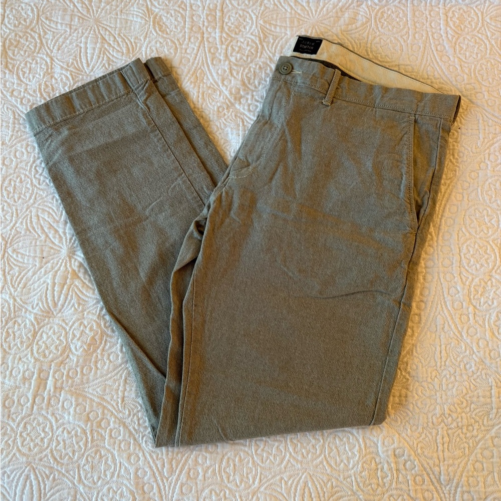 J. Crew Grey Slim-Fit Flex 484 Chinos 36x34